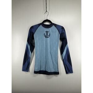 Jiu Jitsu World League Rash Guard Shirt Men's Size XS MMA Long Sleeve Blue